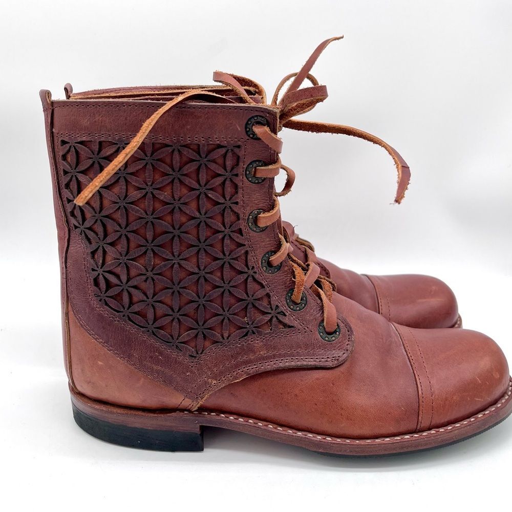 Genuine Leather Boots Size 38 Hunac Sole